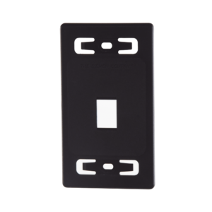 Placa de Pared Modular MAX, de 1 Salida, Color Negro