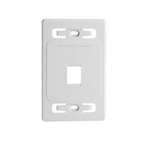 Placa de Pared Modular MAX, de 1 Salida, Color Blanco