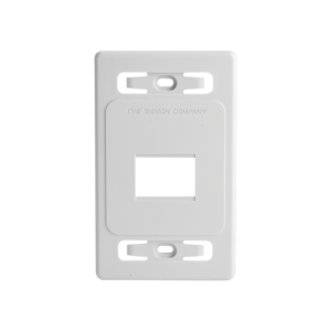 Placa de Pared Modular MAX, de 2 Salidas, Color Blanco, Versi?n Bulk (Sin Empaque Individual)