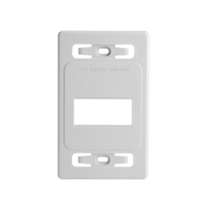 Placa de Pared Modular MAX, de 3 Salidas, Color Blanco, Versi?n Bulk (Sin Empaque Individual)