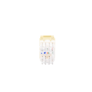 Conector Jack Estilo 110 (de Impacto), Tipo Keystone, Categor?a 5e, de 8 Posiciones y 8 Cables, Color Marfil
