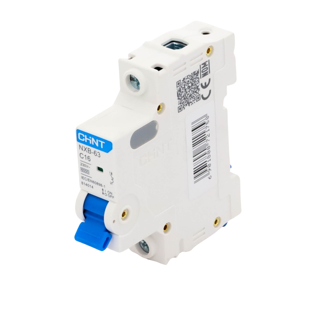 Pastilla para Riel Din, 1 Polo, 16 Amp, Vca:110/415v, 6kA, Catálogo: NXB631PC16. - Imagen 2