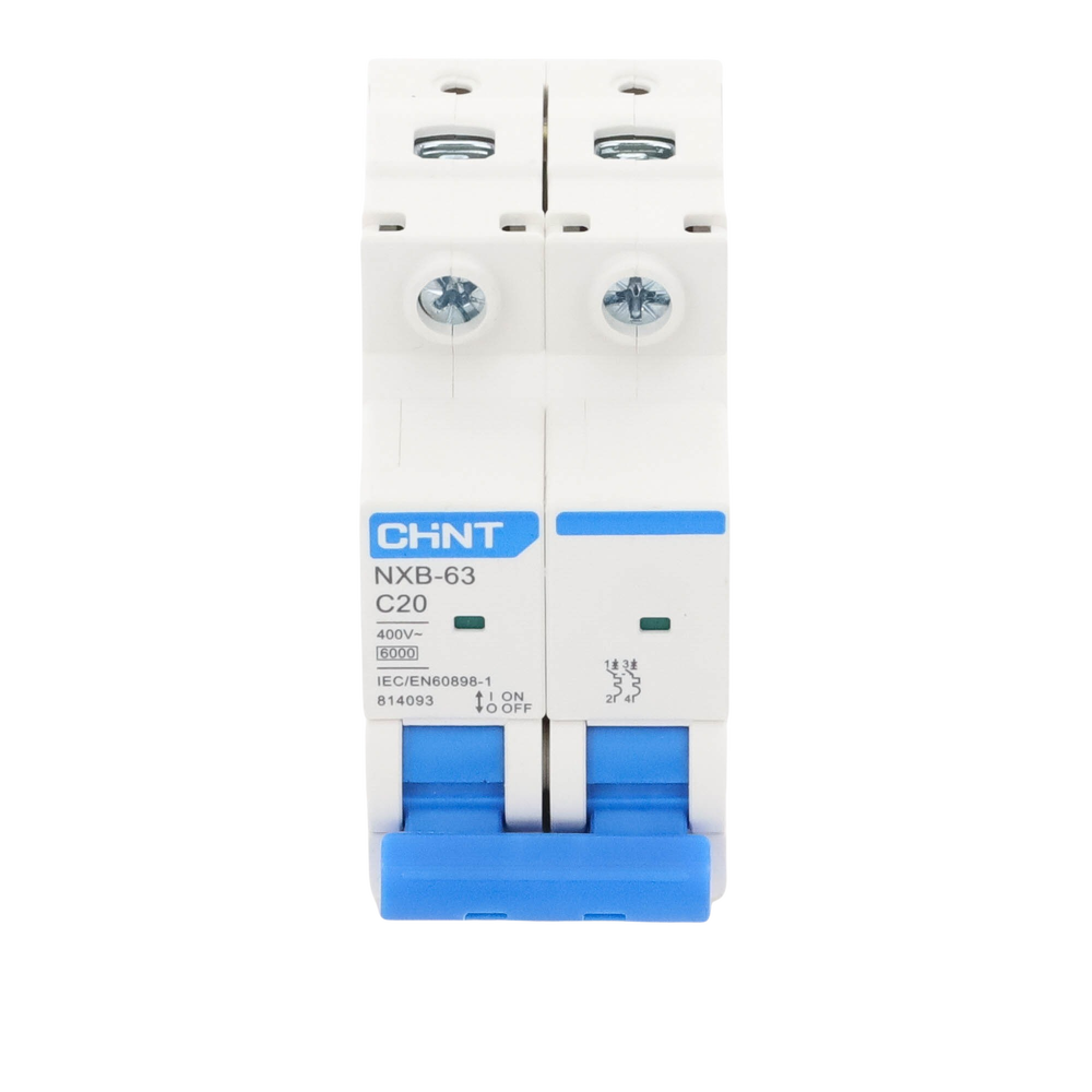 Pastilla para Riel Din, 2 Polos, 20 Amp, Vca:110/415v, 6kA, Catálogo: NXB632PC20. - Imagen 2
