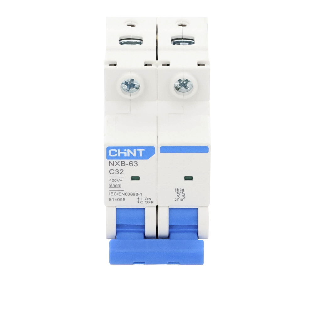 Pastilla para Riel Din, 2 Polos, 32 Amp, Vca:110/415v, 6kA, Catálogo: NXB632PC32. - Imagen 2