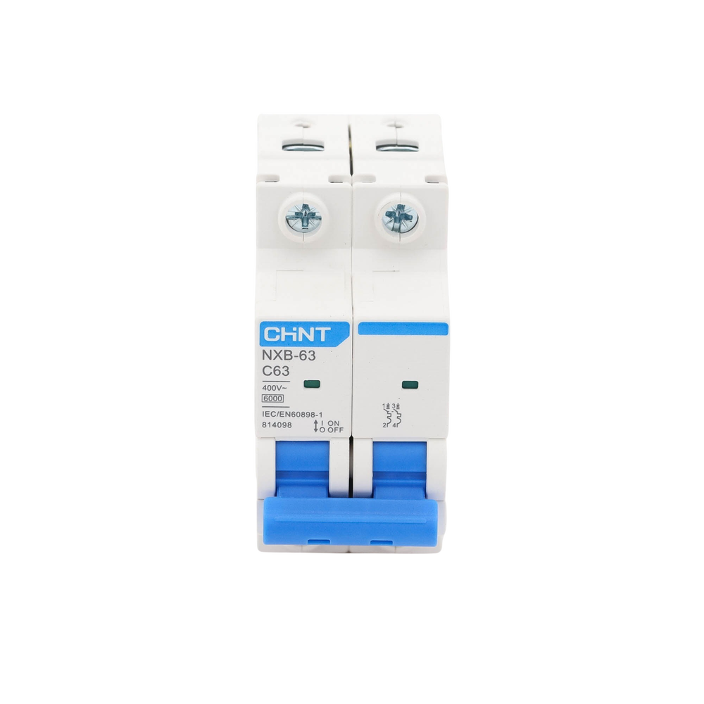 Pastilla para Riel Din, 2 Polo, 63 Amp, Vca:110/415v, 6kA, Catálogo: NXB632PC63. - Imagen 2