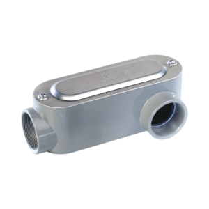 Caja Oval Roscada tipo LL de 2 1/2" grande (63.5 mm) / Incluye tapa y tornillos.