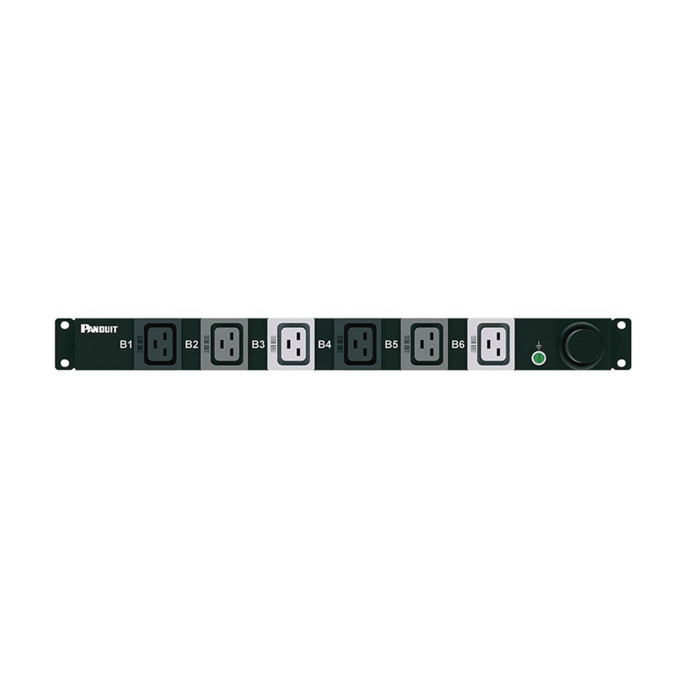 PDU Básico para Distribución de Energía, Plug de Entrada Trifásico CS8365C, Con 6 Contactos C19, Instalación Horizontal de 19in, 1UR, 50 Amp, 208 Vca - Imagen 3