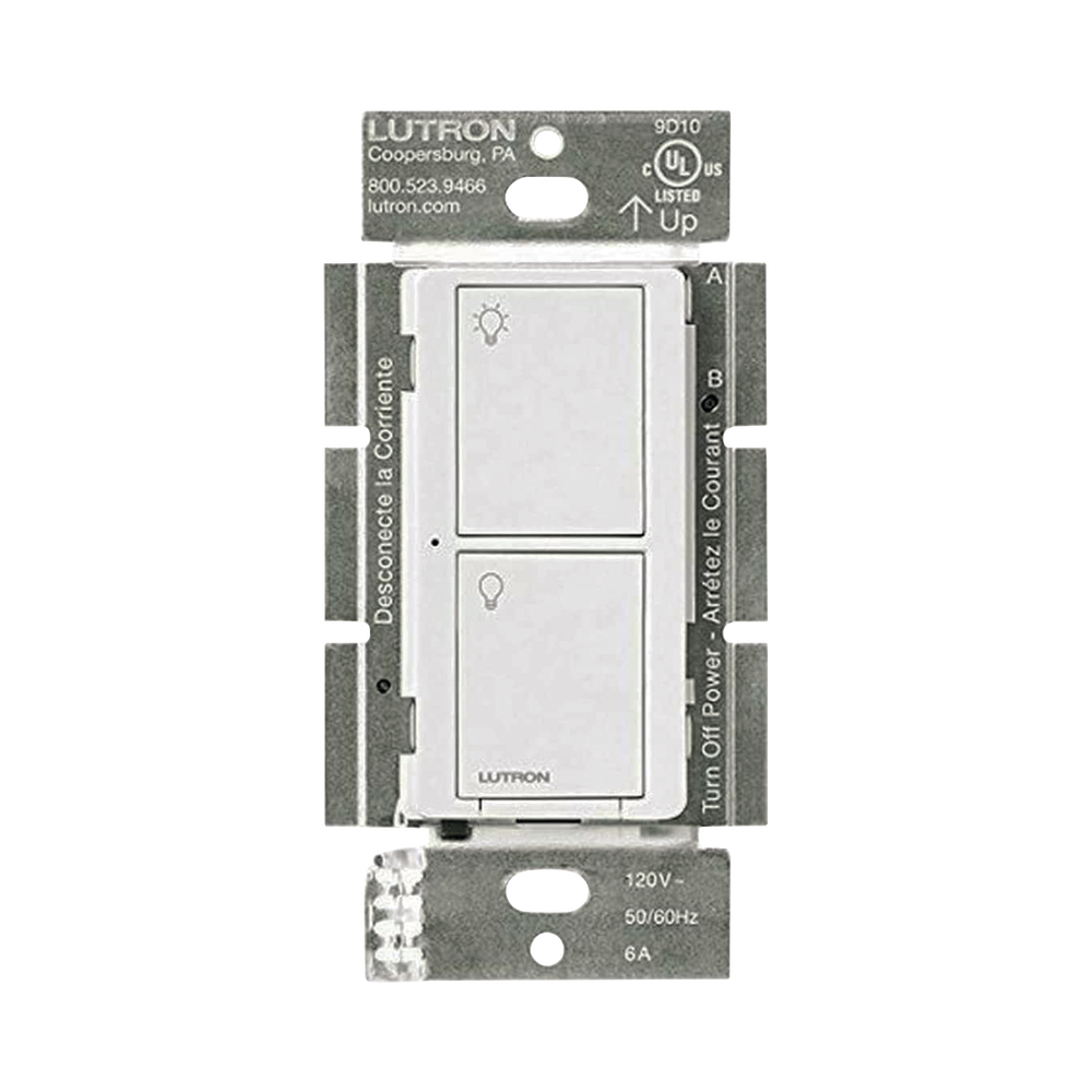 (Caseta Wireless) Interruptor Inteligente On/Off, requiere cable neutro. 6A, /120V - Imagen 2