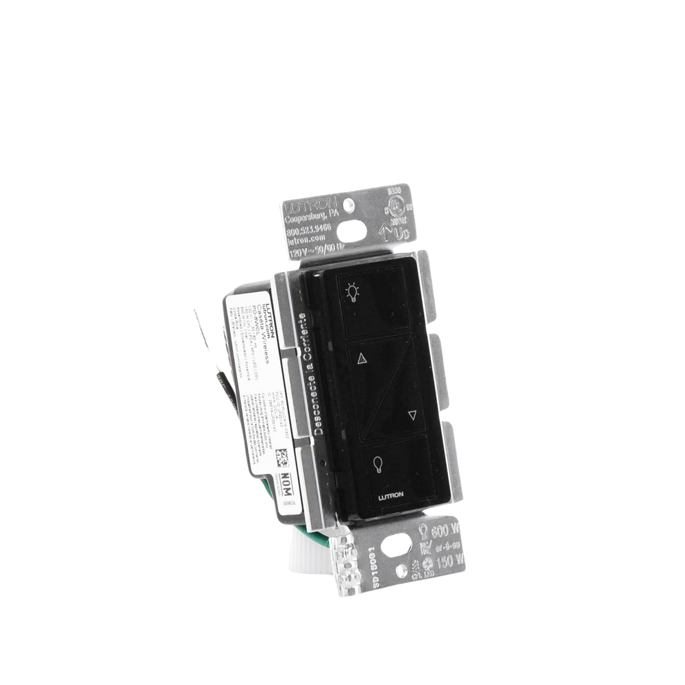 (Caseta Wireless) Atenuador de pared. Aumenta/Disminuye Intensidad de Iluminación. No requiere cable neutro. 150W LED / 600W INC/HAL - Imagen 2
