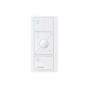 Control remoto PICO 3 botones encender/apagar, subir/bajar intensidad, color blanco, complemente con un atenuador Caseta, RA2, RadioRa2.
