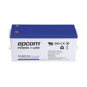 Batería de respaldo 12 V 200 Ah AGM | Certificada UL94-HB Retardo a la flama básica | Ciclo profundo | Para uso en aplicaciones fotovoltaicas y de emergencia | Terminales T5