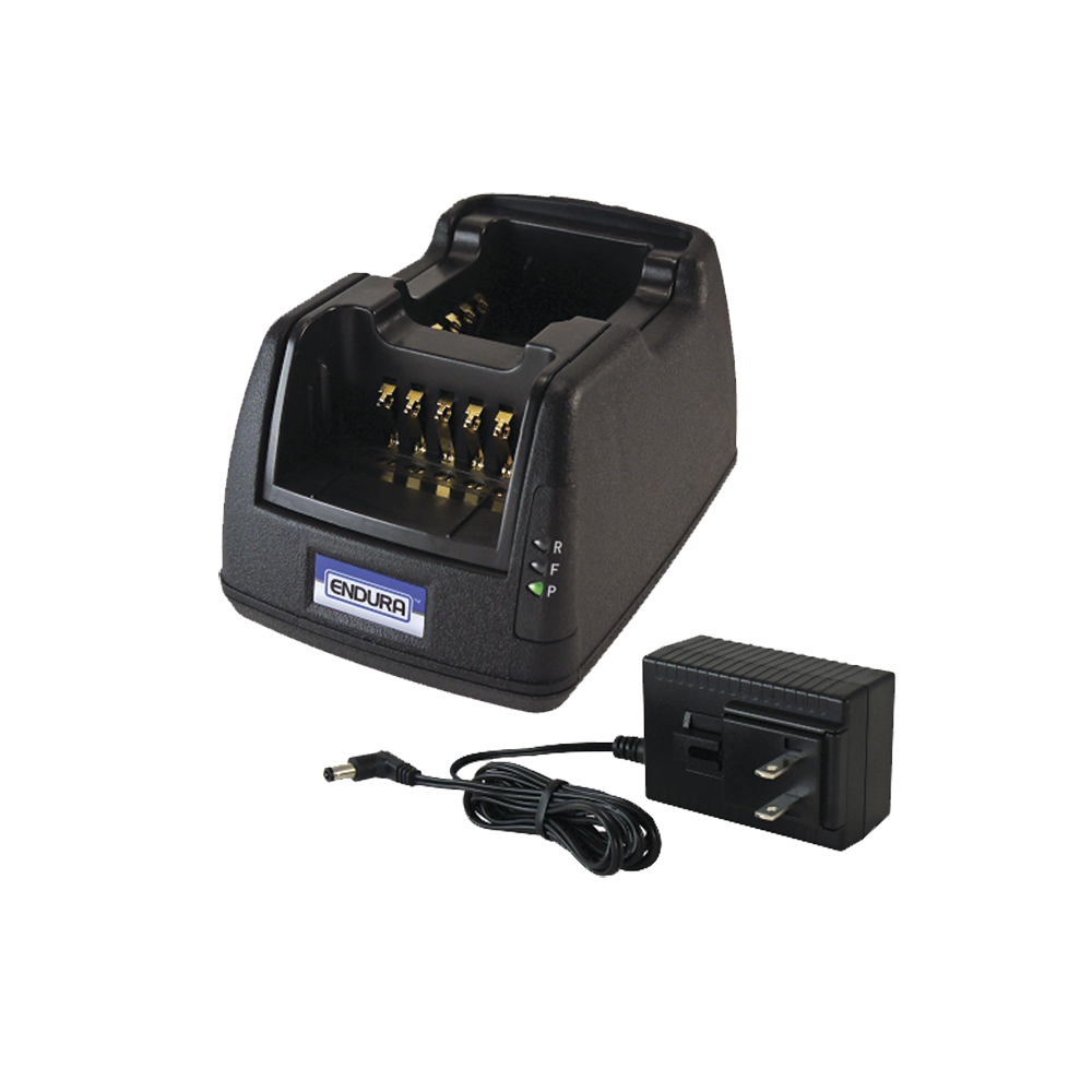 Multicargador rǭpido Endura de 2 cavidades para bateria HNN9628, para radio Motorola GP300/GTX