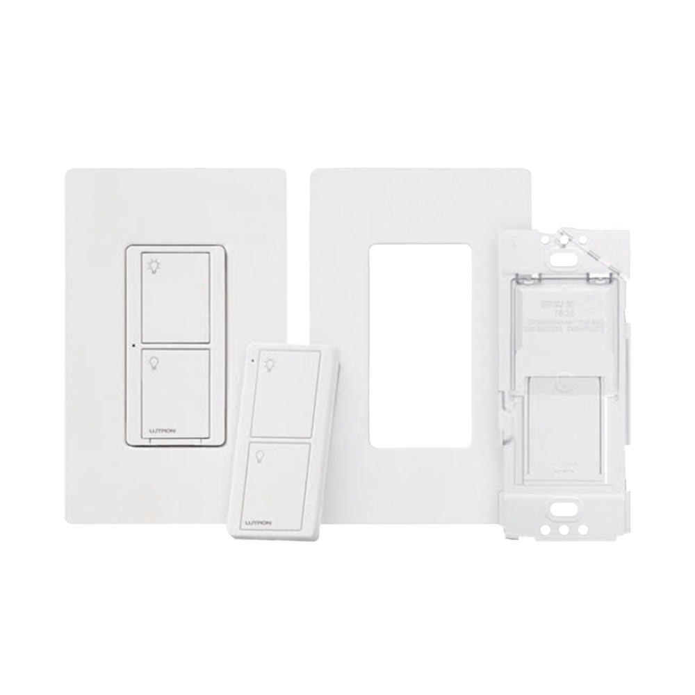 (Caseta Wireless) Kit, Apagador, base para empotrar en pared el control remoto PICO, tapa, ideal para el control de iluminación,. - Imagen 2