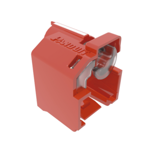 Kit de 10 Dispositivos Recubiertos para Impedir Desconexi?n de Plug RJ45, Color Rojo, Incluye Herramienta para Instalar/Retirar