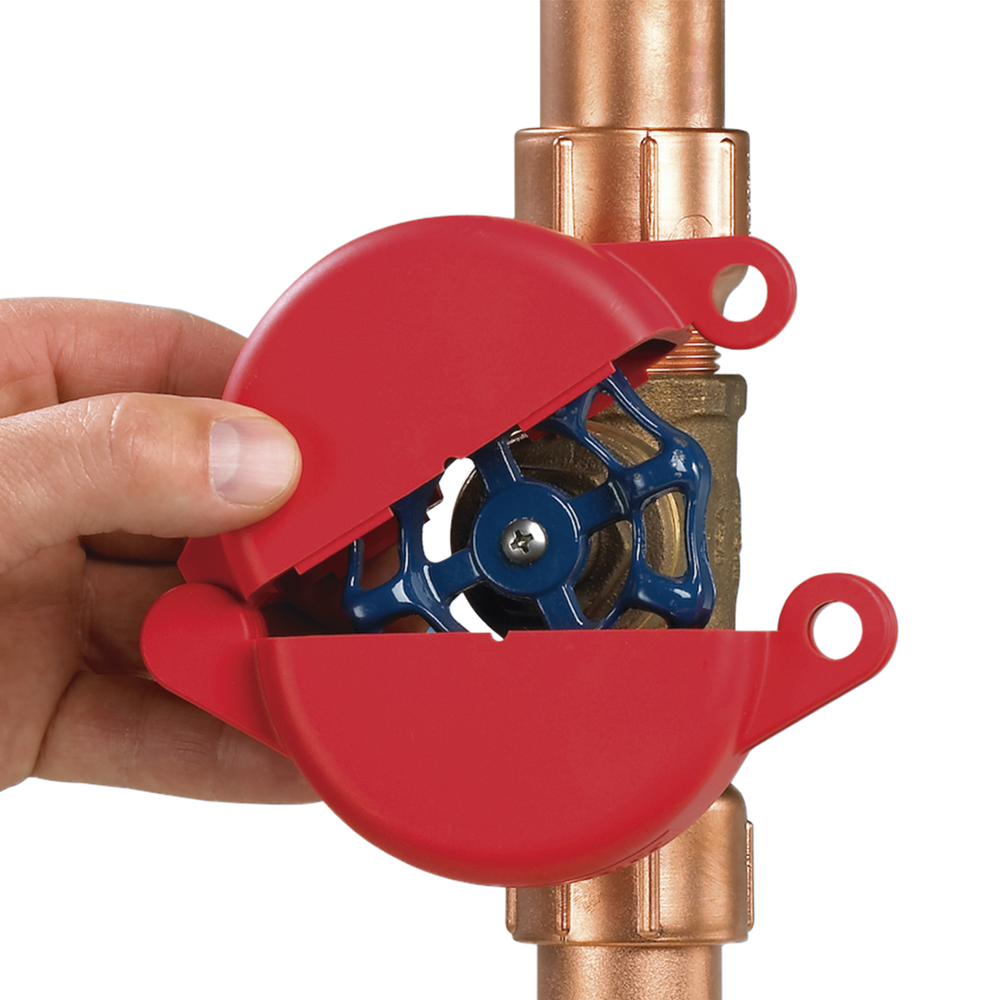 Dispositivo de Bloqueo LOTO para Válvulas de Compuerta, Para Diámetros de 3 a 6.5", Color Rojo - Imagen 5