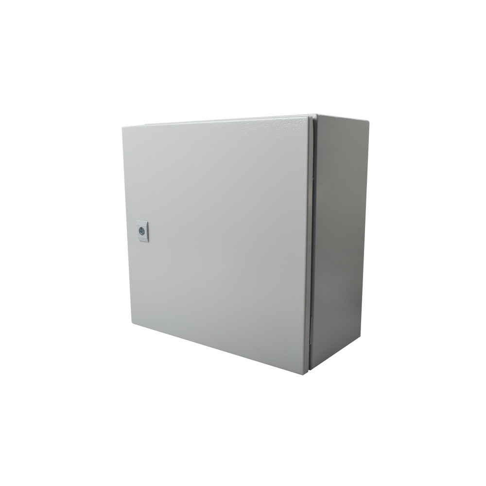 Gabinete de Acero IP66 Uso en Intemperie (400 x 400 x 200 mm) con Placa Trasera Interior de Metal y Compuerta Inferior Atornillable (Incluye Chapa y Llave T). - Imagen 3