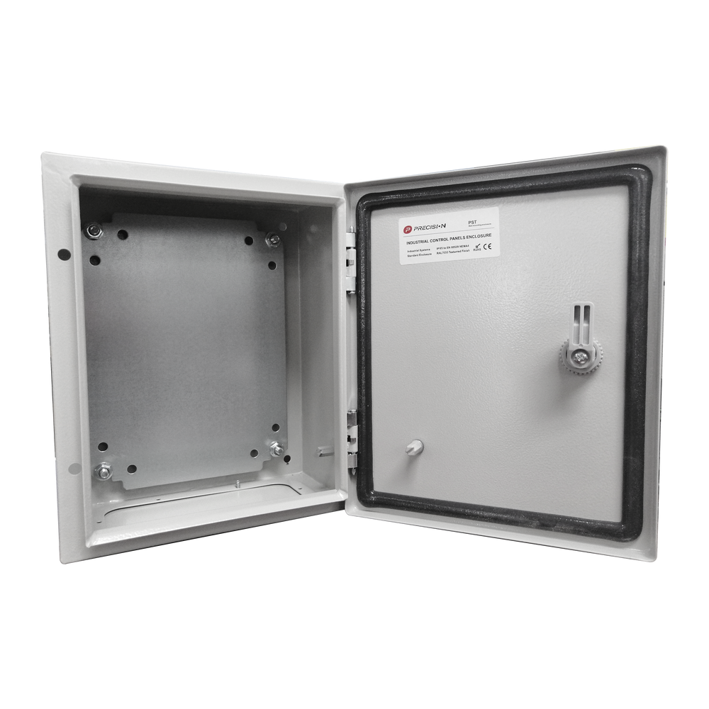 Gabinete de Acero IP66 Uso en Intemperie (400 x 400 x 200 mm) con Placa Trasera Interior de Metal y Compuerta Inferior Atornillable (Incluye Chapa y Llave T). - Imagen 4