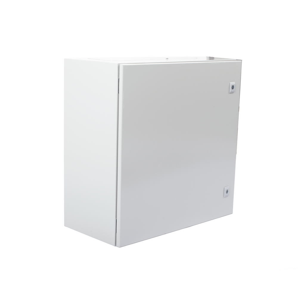 Gabinete de Acero IP66 Uso en Intemperie (600 x 600 x 300 mm) con Placa Trasera Interior Metálica y Compuerta Inferior Atornillable (Incluye Chapa y Llave T). - Imagen 3