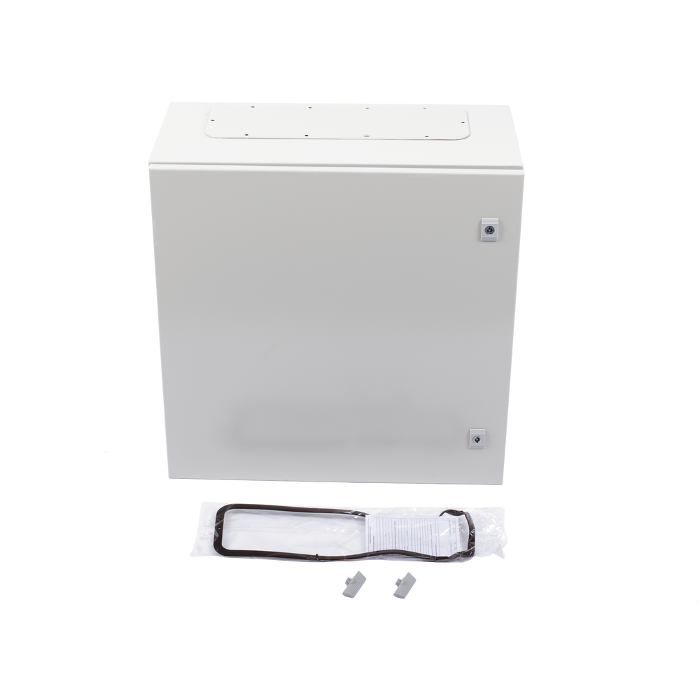 Gabinete de Acero IP66 Uso en Intemperie (600 x 600 x 300 mm) con Placa Trasera Interior Metálica y Compuerta Inferior Atornillable (Incluye Chapa y Llave T). - Imagen 6