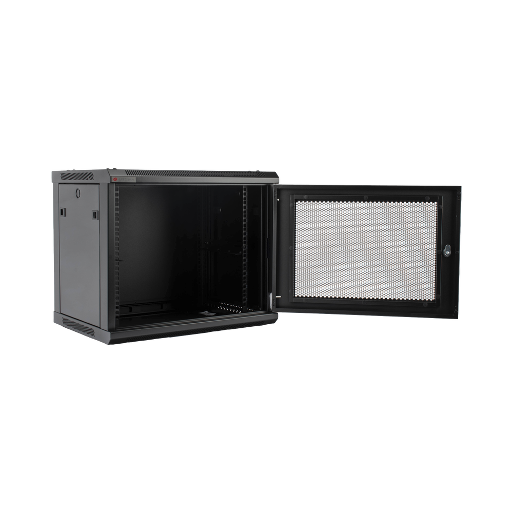 Gabinete PRECISION, Con Puerta Perforada, de 19in, 9UR, 450mm de Profundidad, Color Negro - Imagen 3
