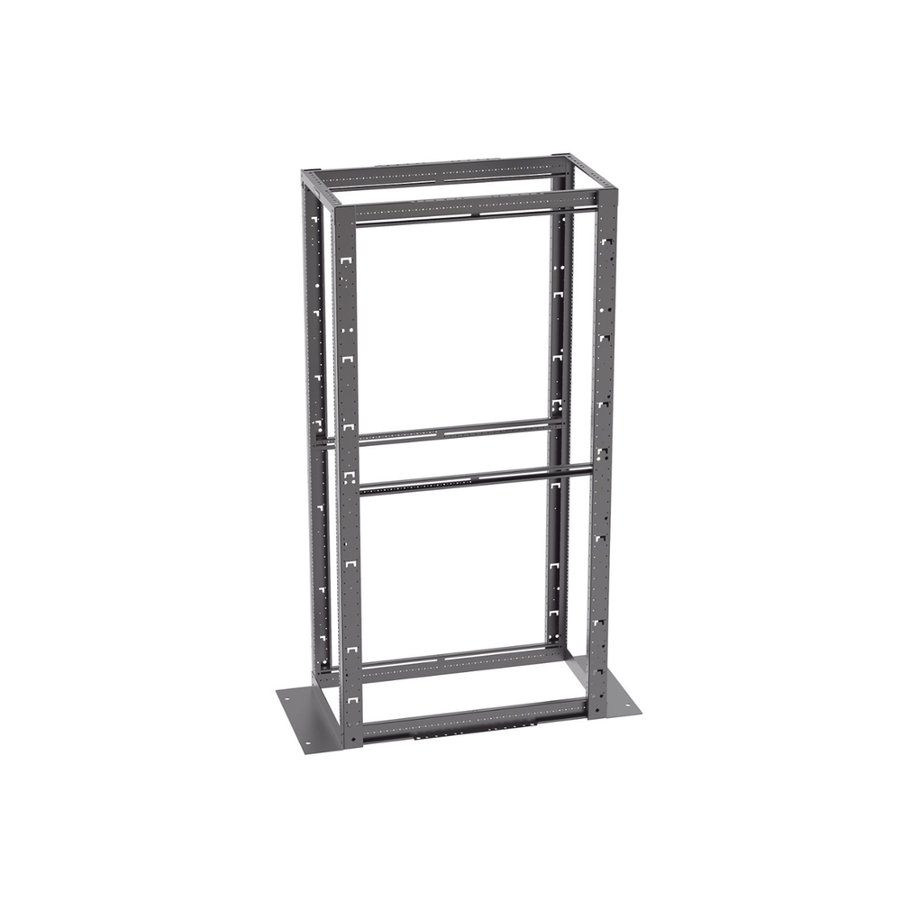 Rack de Cuatro Postes Estǭndar de 19", Rieles Con Orificio Para Tuerca Enjaulada, Profundidad Mǭxima de 41.5 in, 45 Unidades de Rack, Color Negro - Imagen 3