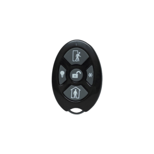 ALULA - Control Remoto de Seguridad Cinco Botones / Compatible con Automatización del Hogar / Encriptación Inalámbrica / Indicador de Batería Baja