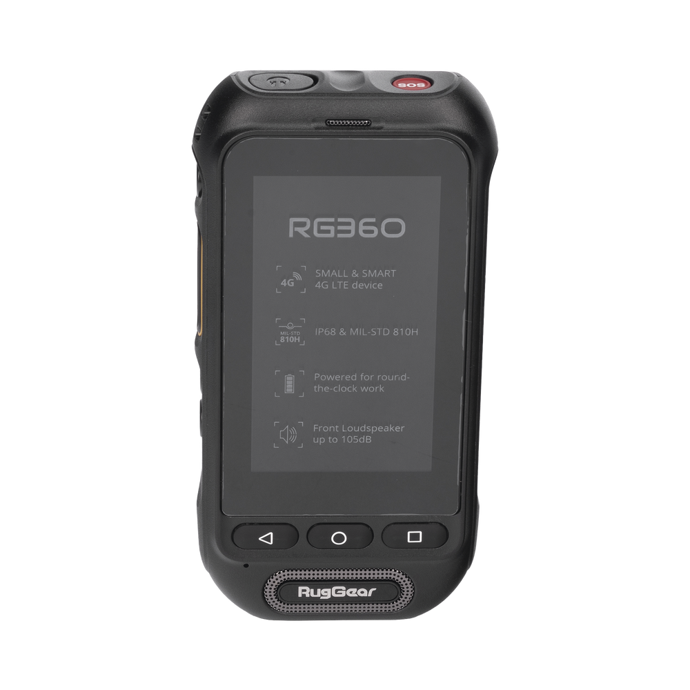 RugGear Radio PoC LTE, IP68 Resistente al Agua, Pantalla Tǭctil 3", Compatible con NXRadio y TASSTA - Imagen 2