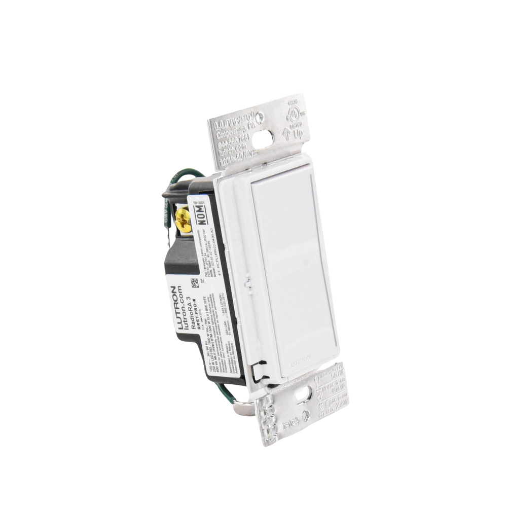 (RadioRa3) Atenuador táctil Sunnata Dimmer PRO color blanco, requiere cable neutro / soporta 250W LED - Imagen 3