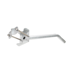 Brazo Galvanizado para Luminaria de 2" Diǭmetro con Abrazadera para Poste hasta 6" Diǭmetro.