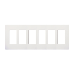Placa 6 espacios pata dimmer o apagadores Lutron