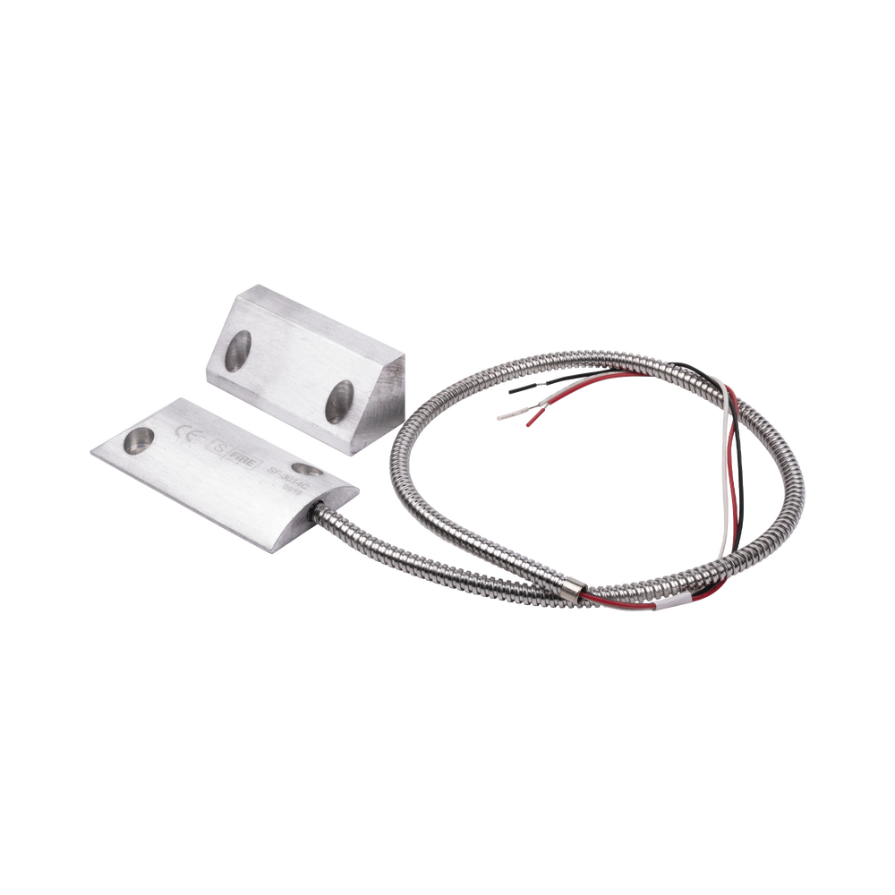 Contacto Magnético para Piso, Salida Dual NC/NA, GAP 65mm, Cubierta de Aluminio con 55cm de Cable Blindado - Imagen 2