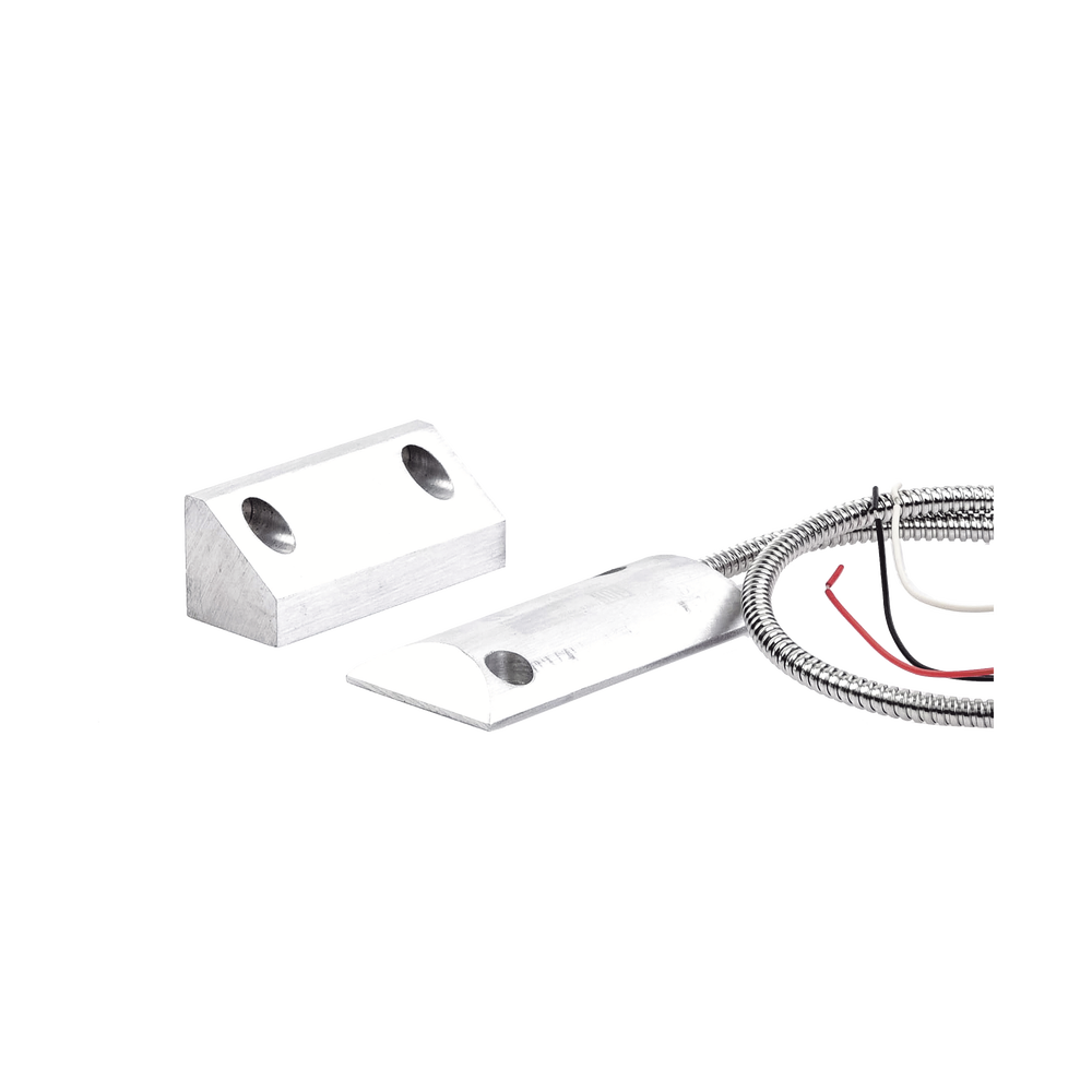 Contacto Magnético para Piso, Salida Dual NC/NA, GAP 65mm, Cubierta de Aluminio con 55cm de Cable Blindado - Imagen 3