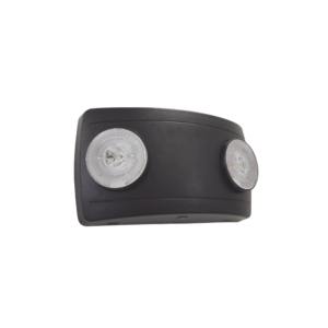 Luz de Emergencia Dual LED ultra compacta/150 lúmenes/Luz fría/Batería de Respaldo Incluida/Botón de test / Color Negro