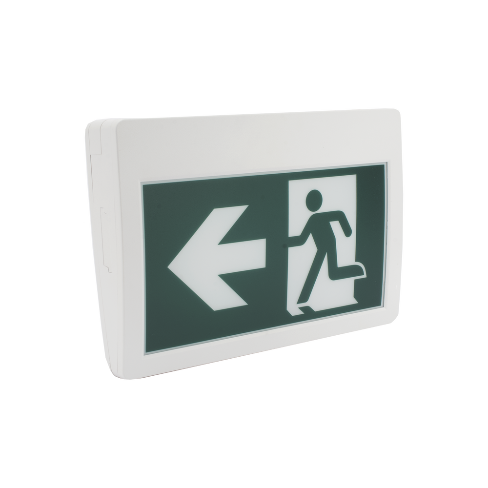 Letrero LED de Señalización de salida "Hombre Corriendo"/ Alto brillo / Uso en pared, lateral o techo / Batería de Respaldo Incluida con hasta 120 minutos de duracion - Imagen 4