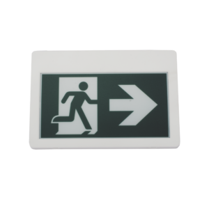 Letrero LED de Señalización de salida "Hombre Corriendo"/ Alto brillo / Uso en pared, lateral o techo / Batería de Respaldo Incluida con hasta 120 minutos de duracion