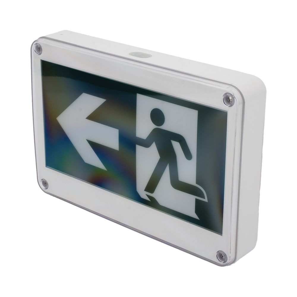 Letrero EXTERIOR de Señalización salida "Hombre Corriendo"/ Alto brillo / Uso en pared, lateral o techo / Batería de Respaldo Incluida con hasta 120 minutos de duración - Imagen 3