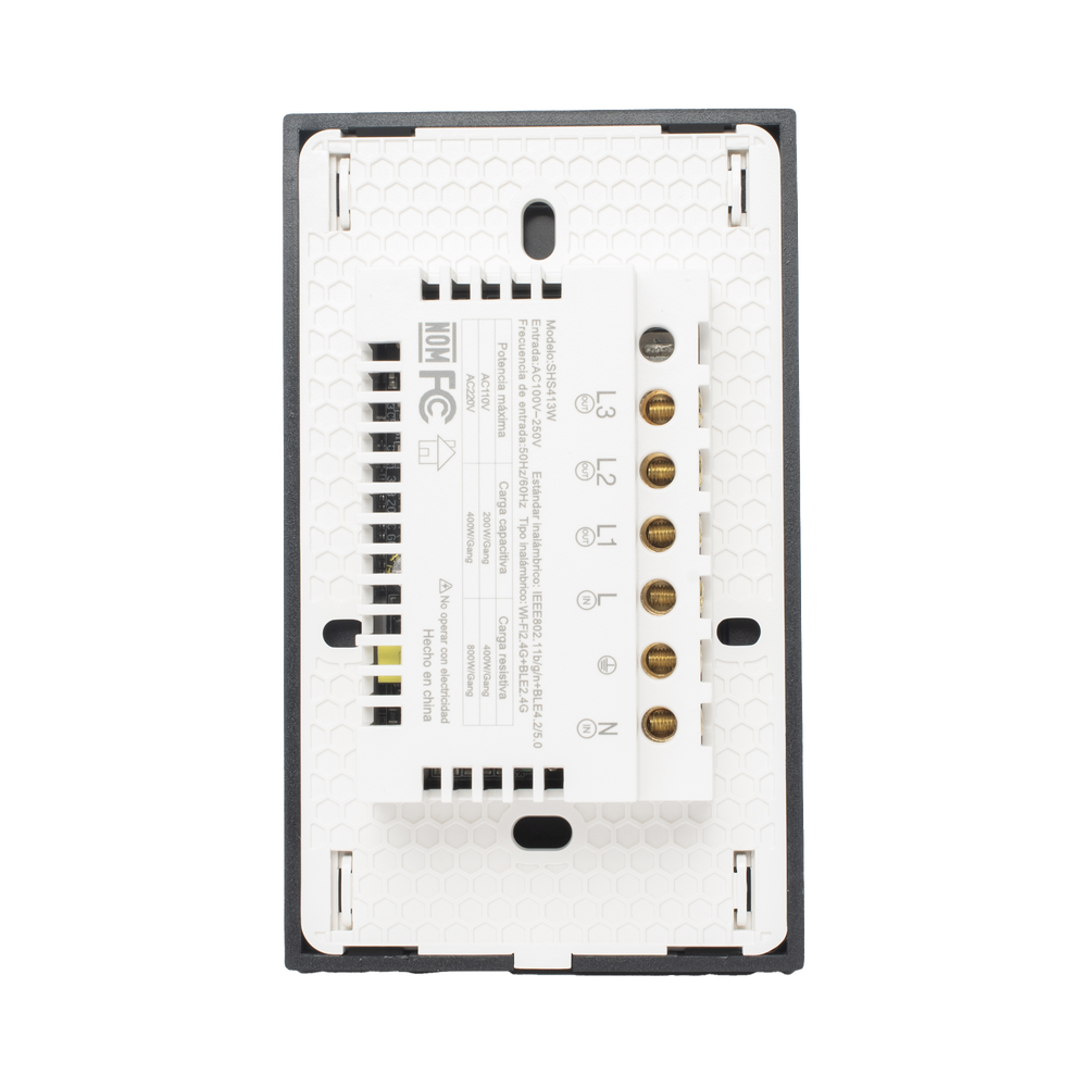 (Wifi) Apagador switch inalámbrico WIFI, control de 3 regresos de carga, 110V - Imagen 5