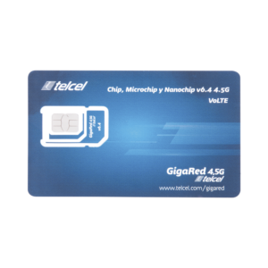 SIM SYSCOM 10 GB mensual para dispositivos móviles 3G/4G (Telcel) 1 año de servicio (solo datos)