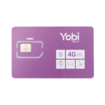 SIM Yobi para dispositivos móviles 3G/4G con recarga de 1GB cada mes durante 1 año de servicio (solo datos)