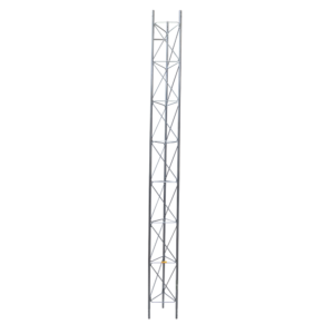 Tramo de Torre Arriostrada de 3m x 35cm, Galvanizado por Inmersión, Hasta 45 m de Elevación. Zonas Húmedas.