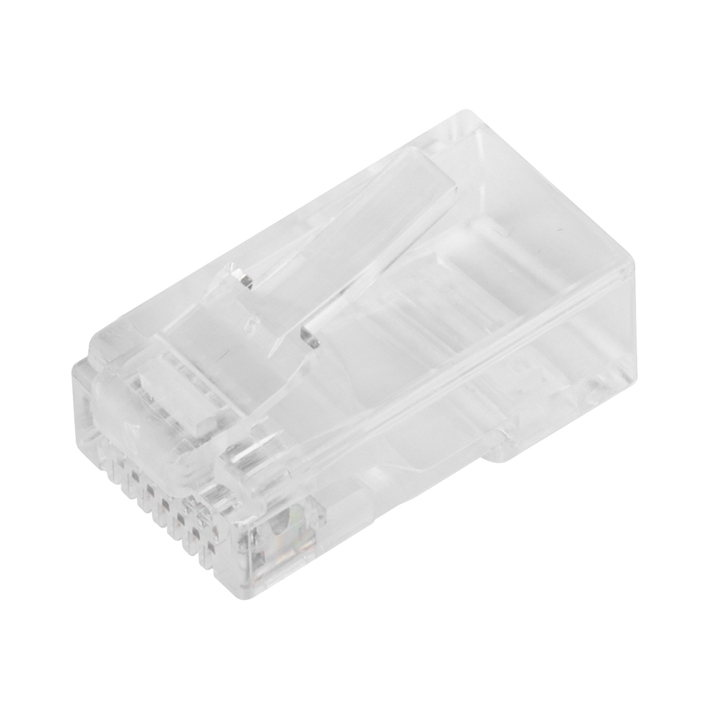 Bote con 100 Plugs Pass Through RJ45 Cat6 sin Blindaje, Chapado de Oro a 30 Micras para Durabilidad Extrema - Imagen 4
