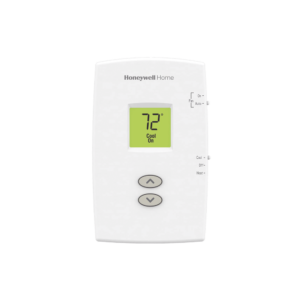 Termostato para sistemas de una sola etapa calor y frio, no programable vertical PRO 1000