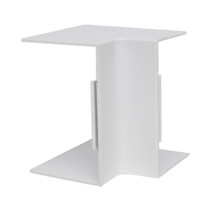 Esquinero Interior Color Blanco de PVC Auto Axtinguible, Para Canaleta TMK-4577 (5520-02001)