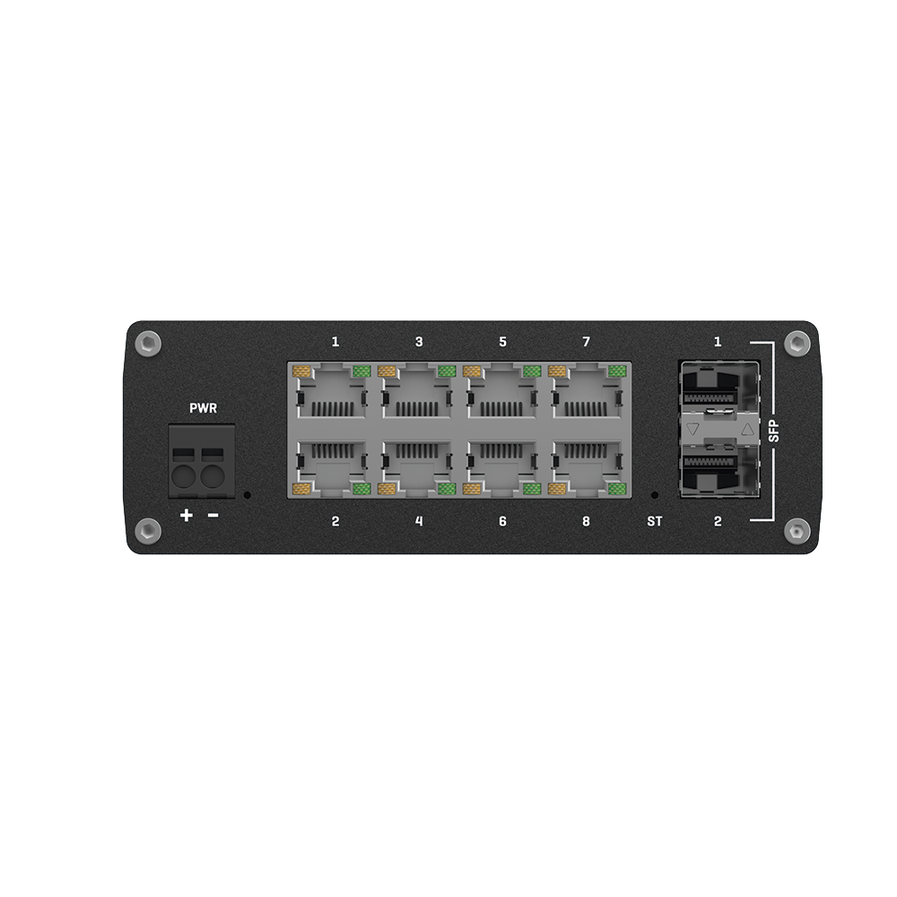 Switch Industrial Administrable L2, 8 puertos GE + 2 SFP, Soporta Profinet - Imagen 2