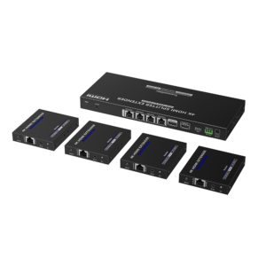 Kit Divisor y Extensor HDMI | 1x4 | Hasta 70 m |Resoluci??n 4K @ 60 Hz |  Cat 6/6a/7 | IPCOLOR | CERO LATENCIA | Puerto S/PDIF | EDID | RS232 | Salida Loop / PoC