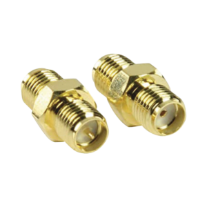 Adaptador en L??nea de Conector SMA Hembra Inverso a SMA Hembra, Oro/ Oro/ Tefl??n,