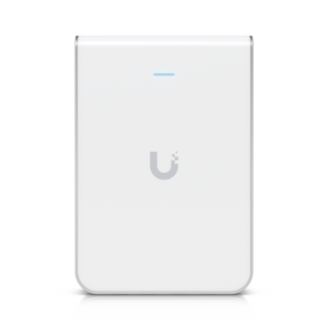 Access Point UniFi U6 In Wall/Montaje p/pared, WIFI 6 2.4 Y 5 Ghz, hasta 5.3 Gbps, 1 pto PoE In, 4 ptos secundarios (1 PoE Out)