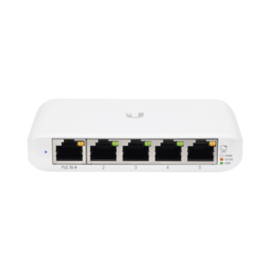 Switch UniFi Administrable Compacto de 5 Puertos 10/100/1000 Mbps, soporta entrada de PoE 802.3af/at