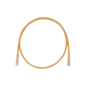 Cable de Parcheo, UTP Cat5e, Di?metro Reducido (28AWG), Color Naranja, 0.30 Metros (1 Pie)