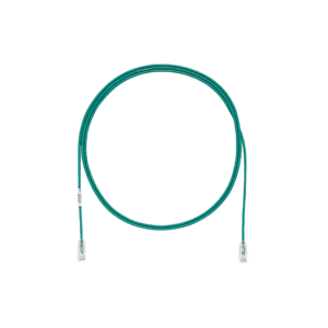 Cable de Parcheo TX6, UTP Cat6, Di?metro Reducido (28AWG), Color Verde, 0.3 Metros (1 Pie)